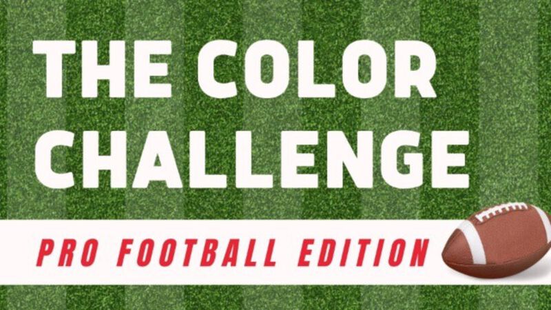 Color Challenge: Pro Football Edition